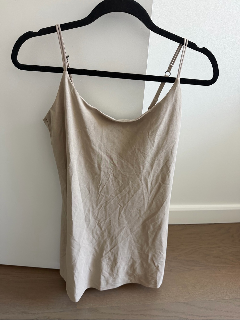 Abercrombie & Fitch Neutral Beige Adjustable Strap Dress